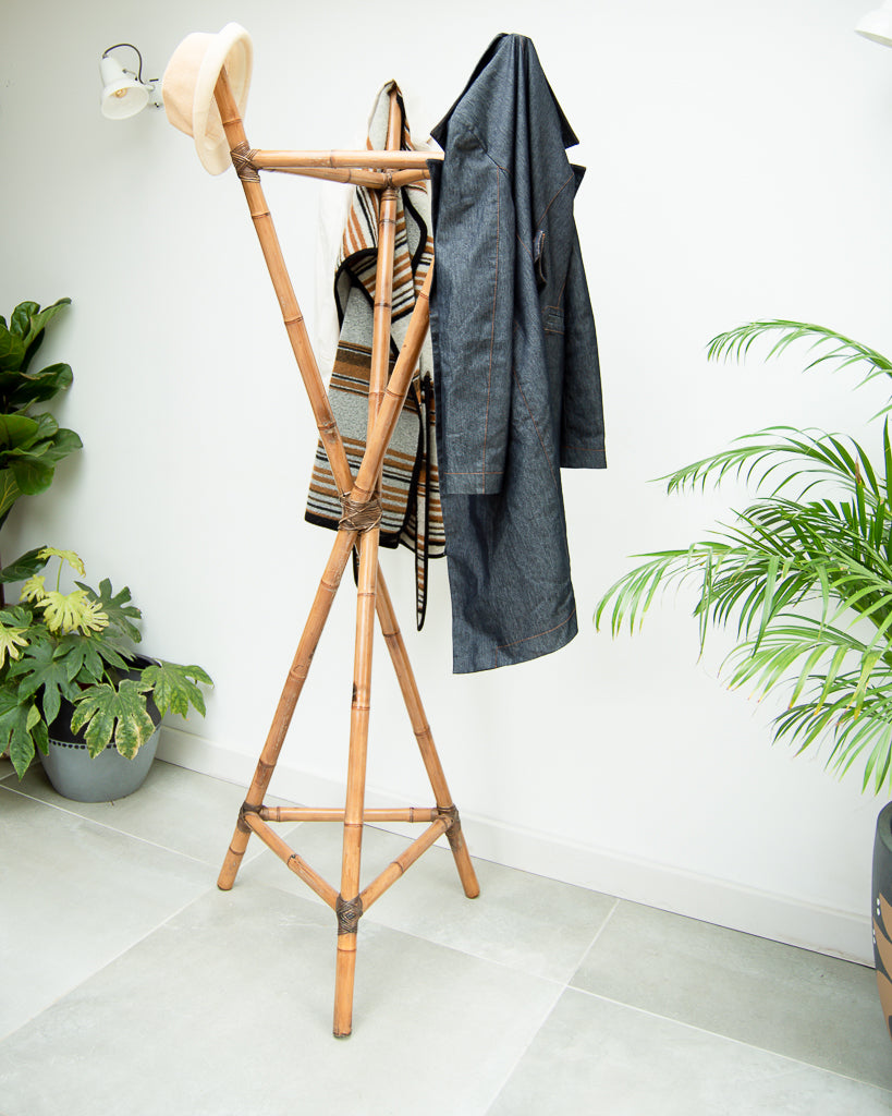 Vintage Bamboo Coat Stand