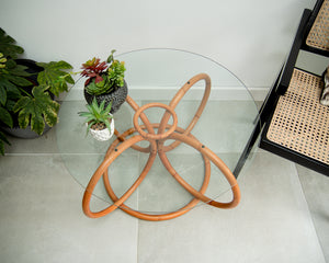 Habitat Vintage Bamboo & Glass Coffee Table