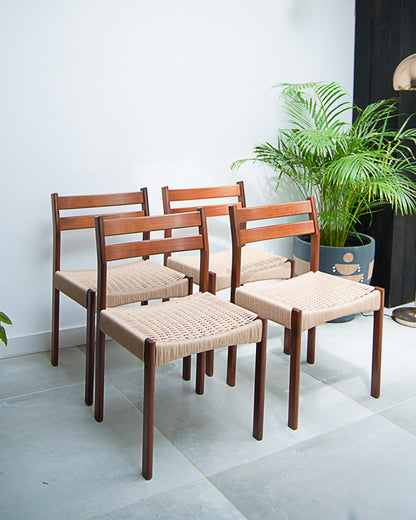 Mid Century Danish Dining Chairs (Set of 6)