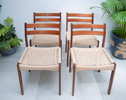 Mid Century Danish Dining Chairs (Set of 6)