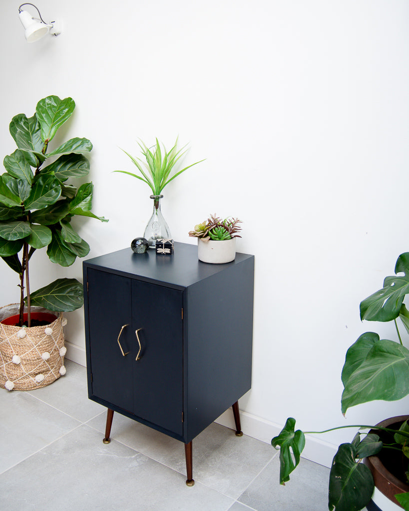 Mid Century Small LP Record / Cocktail Cabinet