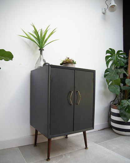 Mid Century Small LP Record / Cocktail Cabinet