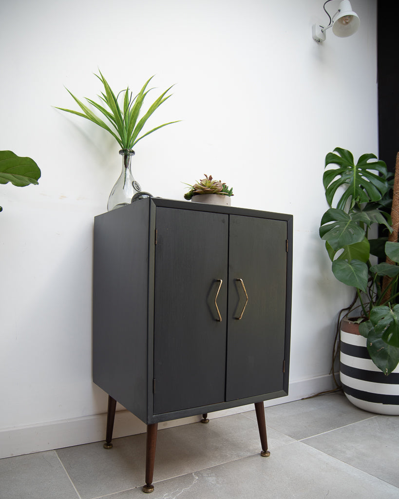 Mid Century Small LP Record / Cocktail Cabinet