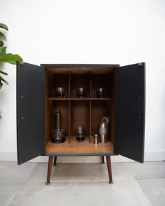 Mid Century Small LP Record / Cocktail Cabinet
