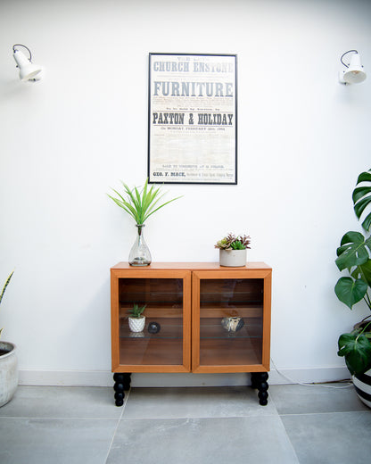 Mid Century Small Tapley Teak & Glass Display Cabinet