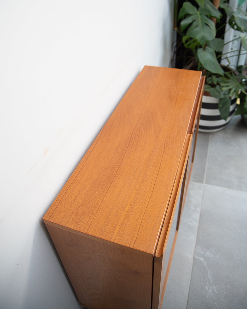 Mid Century Small Tapley Teak & Glass Display Cabinet