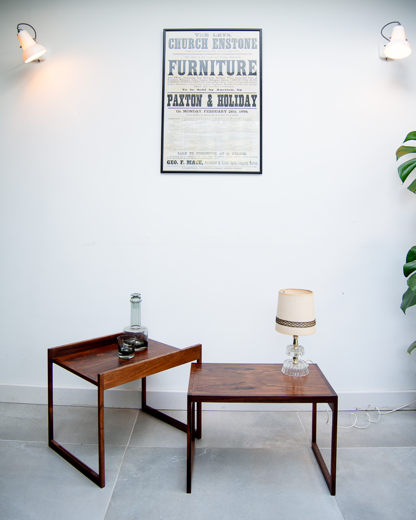 Mid Century Rosewood Nesting Tables