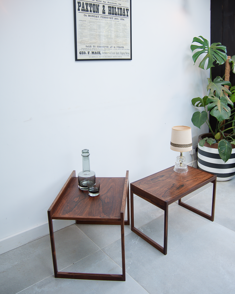 Mid Century Rosewood Nesting Tables