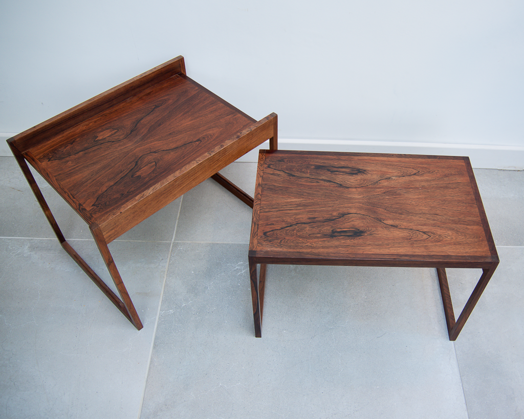 Mid Century Rosewood Nesting Tables