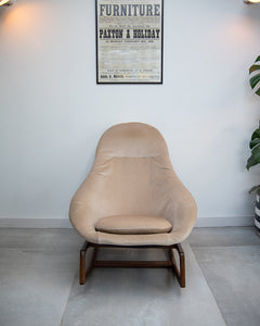Mid Century Lurashell Telstar Gemini Rocking Chair