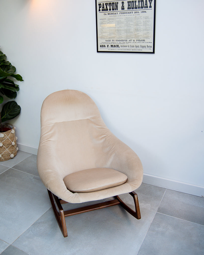 Mid Century Lurashell Telstar Gemini Rocking Chair