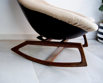 Mid Century Lurashell Telstar Gemini Rocking Chair