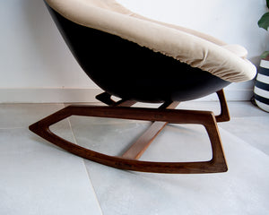 Mid Century Lurashell Telstar Gemini Rocking Chair