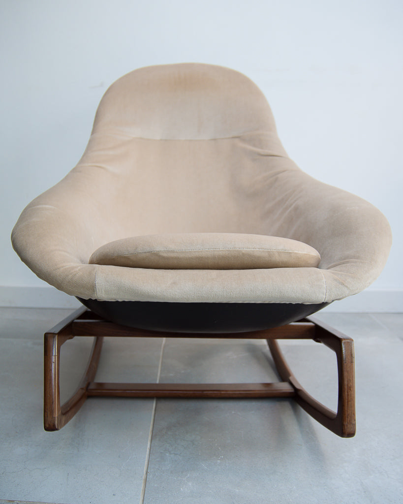 Mid Century Lurashell Telstar Gemini Rocking Chair