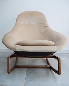 Mid Century Lurashell Telstar Gemini Rocking Chair