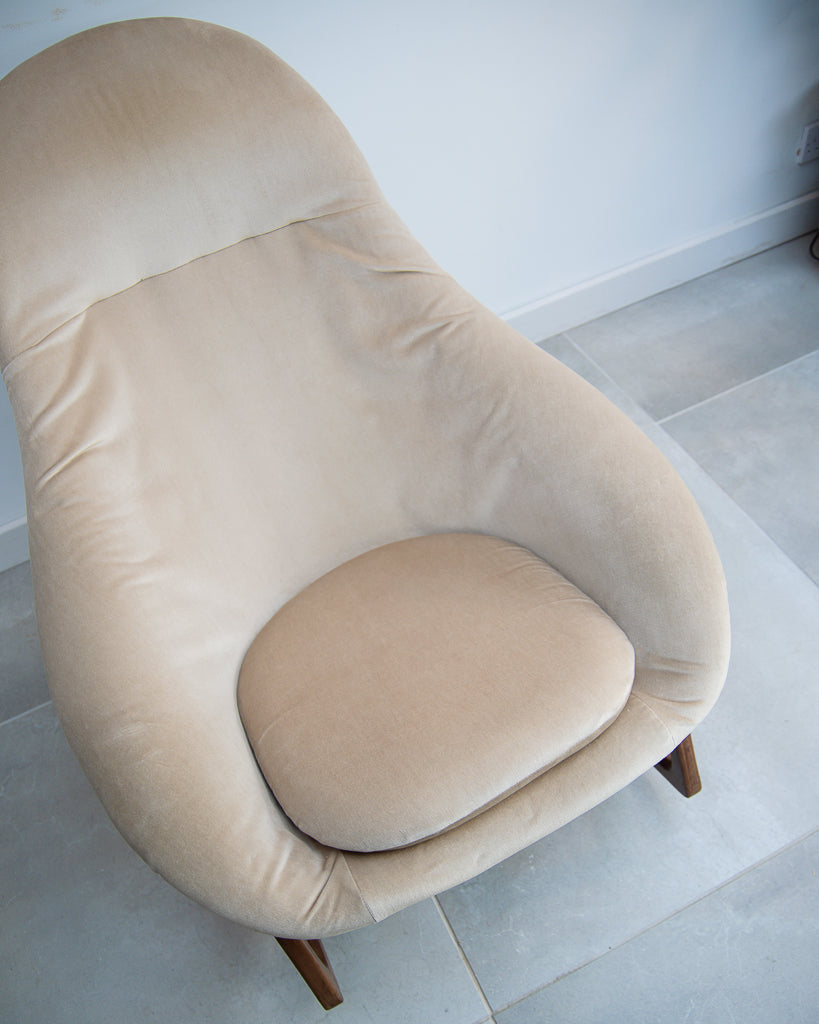 Mid Century Lurashell Telstar Gemini Rocking Chair