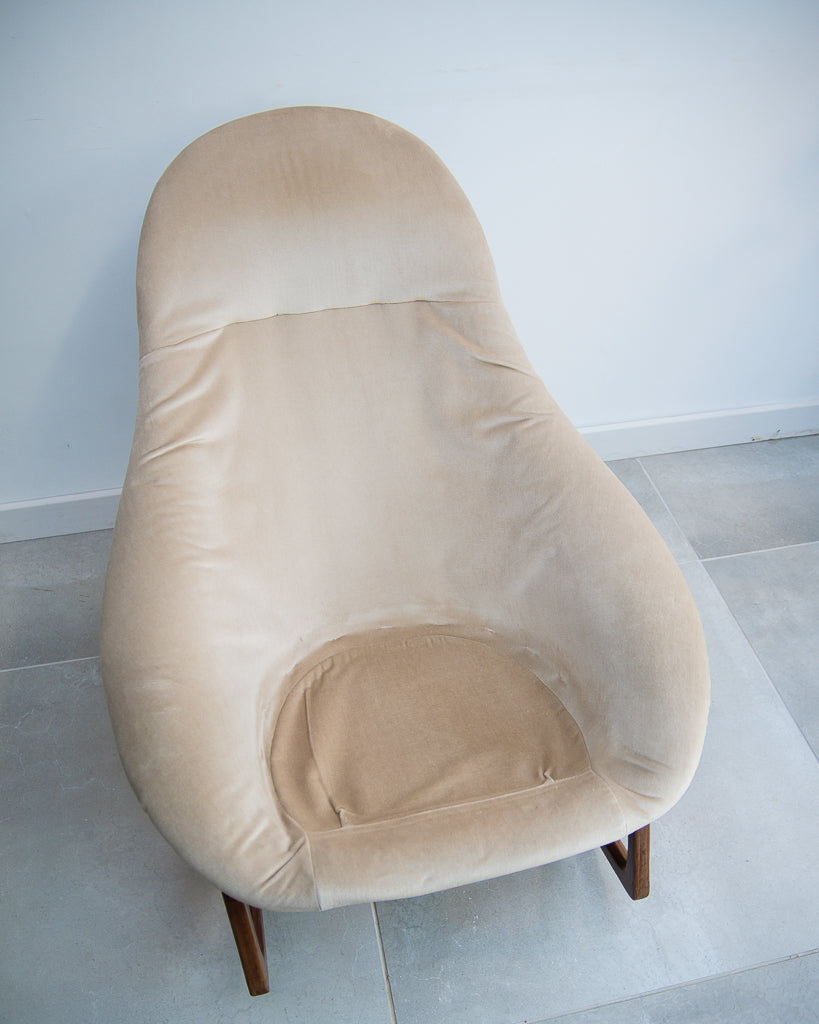 Mid Century Lurashell Telstar Gemini Rocking Chair