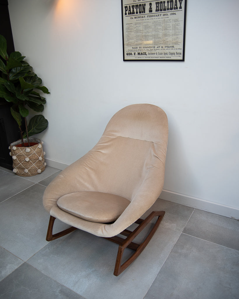 Mid Century Lurashell Telstar Gemini Rocking Chair