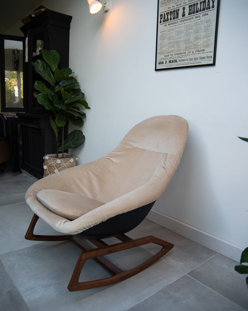 Mid Century Lurashell Telstar Gemini Rocking Chair