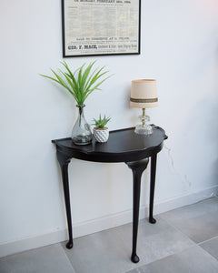 Vintage Ebonised Console Hall Table