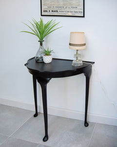 Vintage Ebonised Console Hall Table