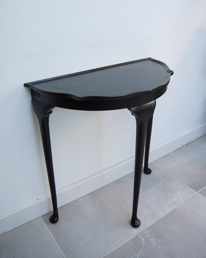 Vintage Ebonised Console Hall Table