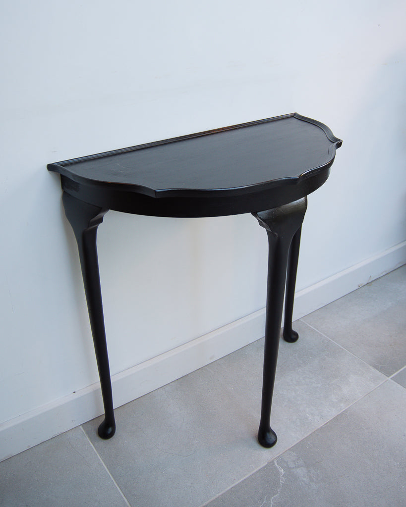 Vintage Ebonised Console Hall Table