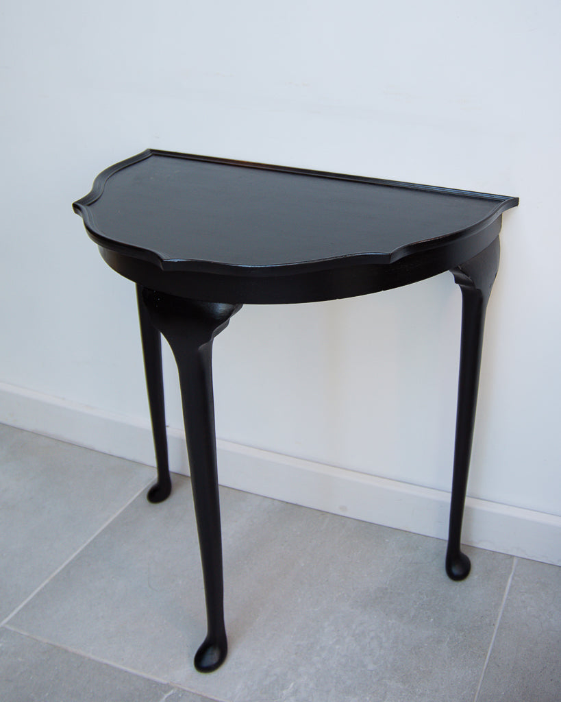 Vintage Ebonised Console Hall Table