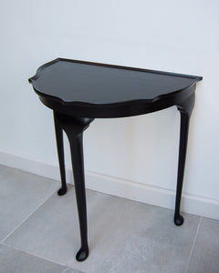 Vintage Ebonised Console Hall Table