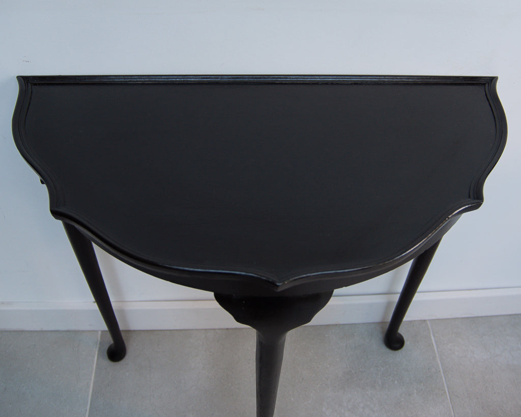 Vintage Ebonised Console Hall Table