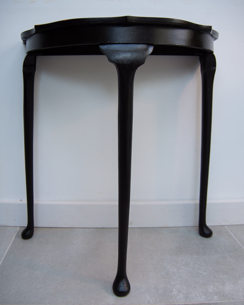 Vintage Ebonised Console Hall Table