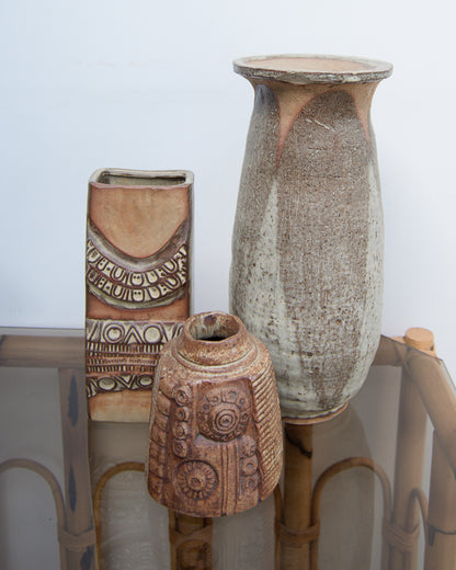 Vintage Bamboo & Smoked Glass Coffee Table