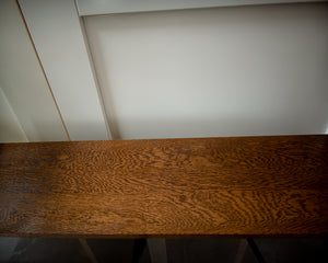 Mid Century Small Oak Cocktail Cabinet / Sideboard (Glass Door)