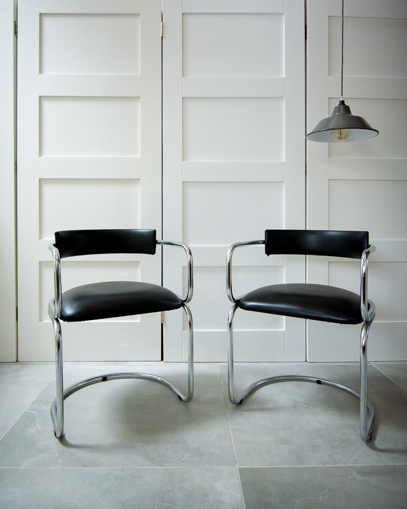 Pair of Mid Century Bauhaus Chairs