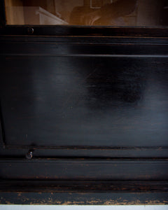Vintage Ebonised Barristers Bookcase