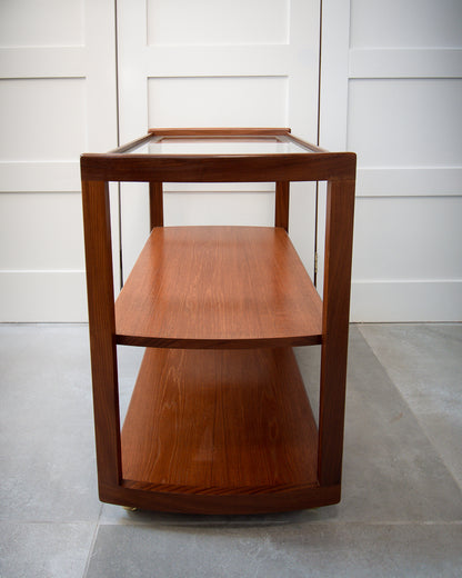 Mid Century Large Teak Trolley