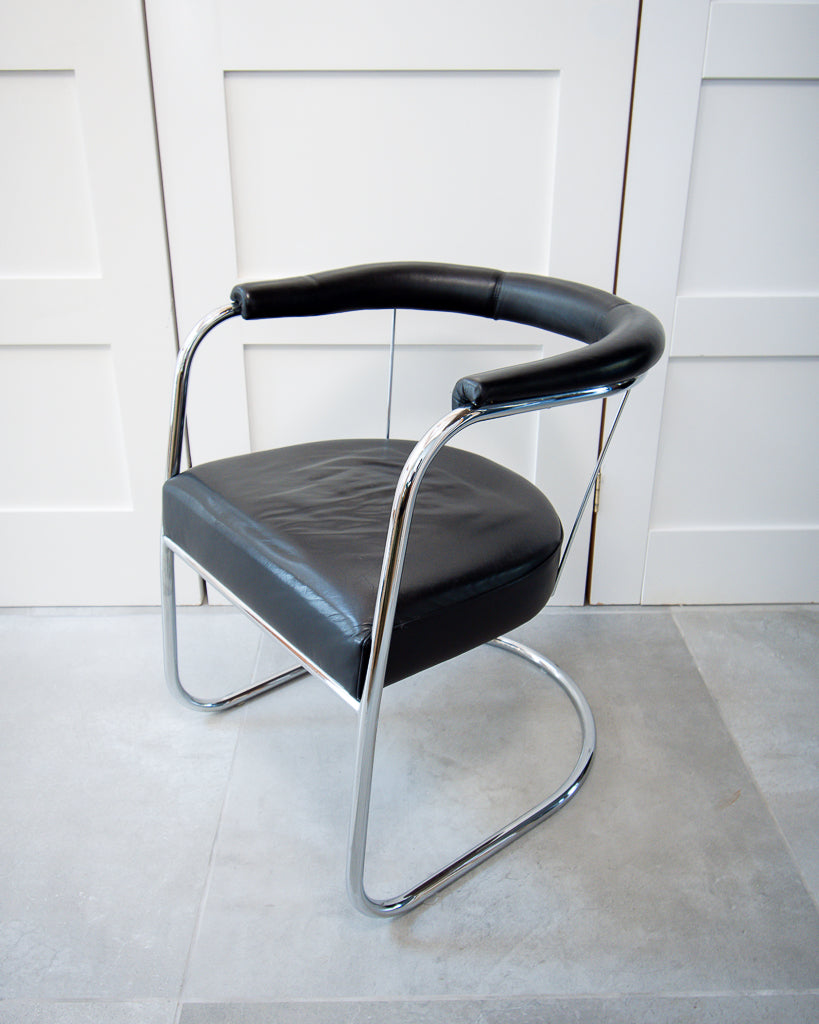 Modernist Bauhaus Chrome Chair (PEL Style)