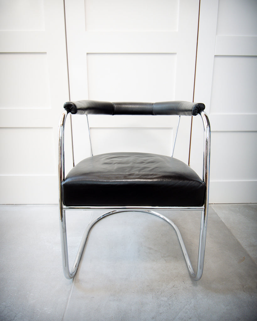 Modernist Bauhaus Chrome Chair (PEL Style)