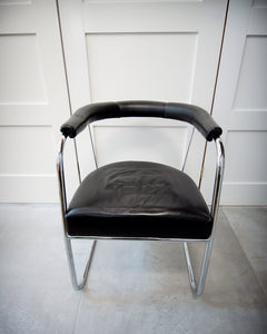 Modernist Bauhaus Chrome Chair (PEL Style)