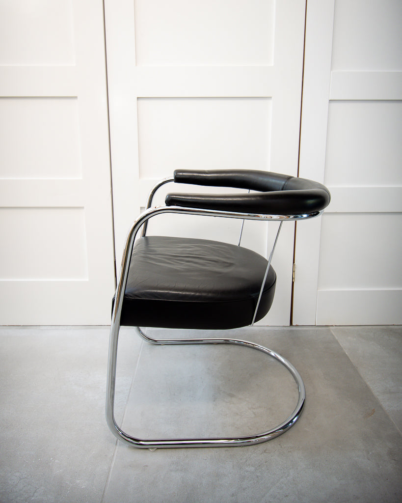 Modernist Bauhaus Chrome Chair (PEL Style)