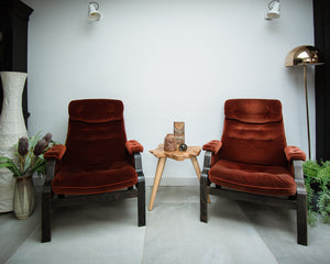 Danish Bentwood Recliner Lounge Armchairs