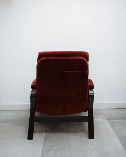 Danish Bentwood Recliner Lounge Armchairs