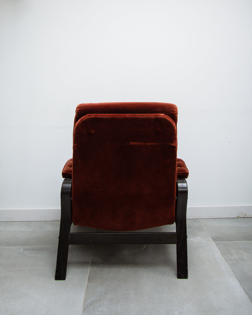 Danish Bentwood Recliner Lounge Armchairs