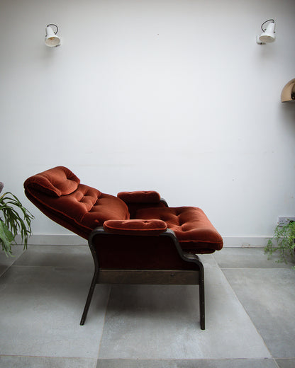Danish Bentwood Recliner Lounge Armchairs