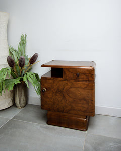 Art Deco Bedside Cabinet / Table (Pair)