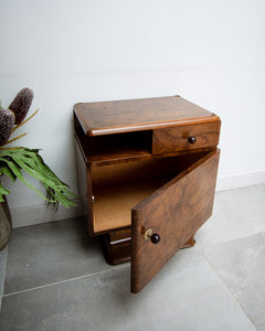 Art Deco Bedside Cabinet / Table (Pair)