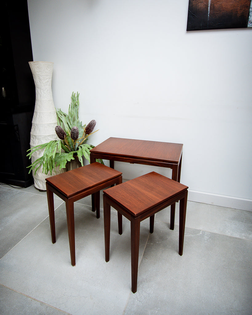 Teak Nesting Tables Robert Heritage 
