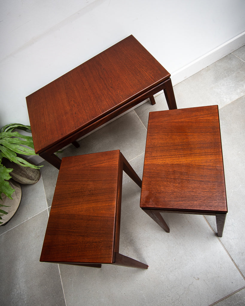 Teak Nesting Tables Robert Heritage 