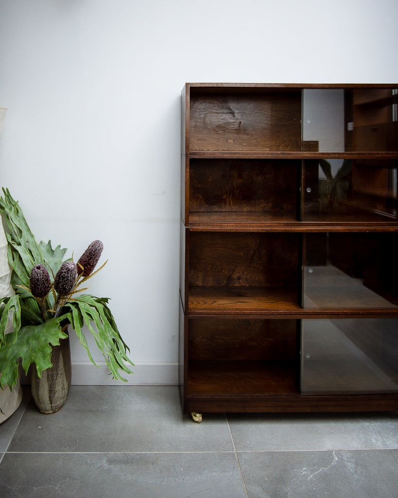 Vintage Criterion Sectional Oak Bookcase