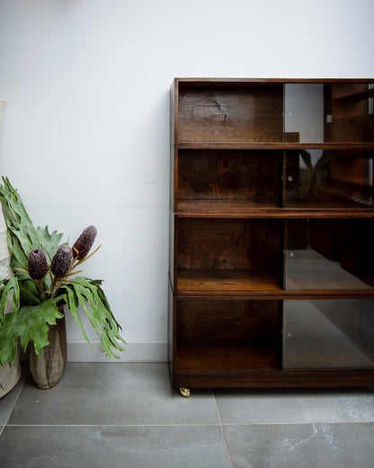 Vintage Criterion Sectional Oak Bookcase